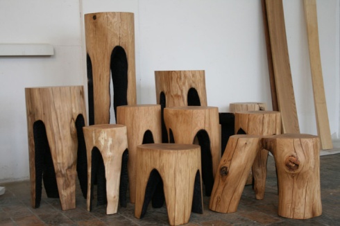 Ausgebrannt stools By Kaspar Hamacher-Photographs©Kaspar Hamacher-09